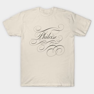 Philoise of Bridgerton, Eloise and Phillip in calligraphy T-Shirt